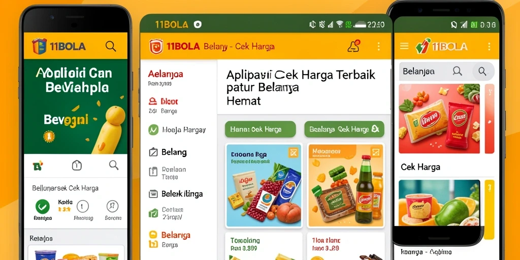 Antarmuka aplikasi 11BOLA yang sederhana dan informatif