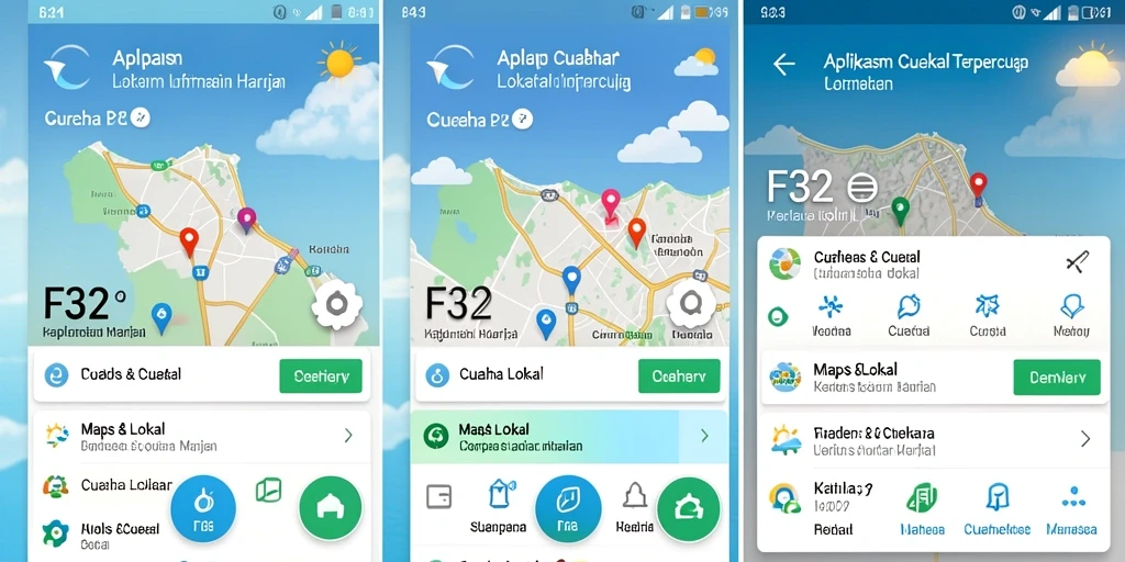 Antarmuka F32 yang informatif dan mudah digunakan.