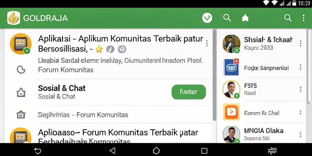 Tampilan antarmuka <strong>GOLDRAJA</strong> yang memudahkan interaksi antar pengguna.