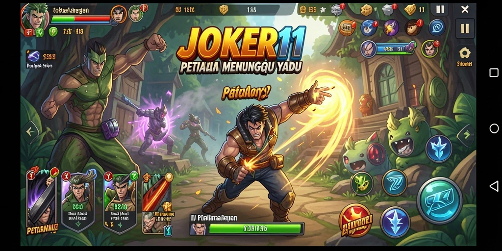 Tampilan antarmuka JOKER11 yang menarik dalam dunia petualangan.