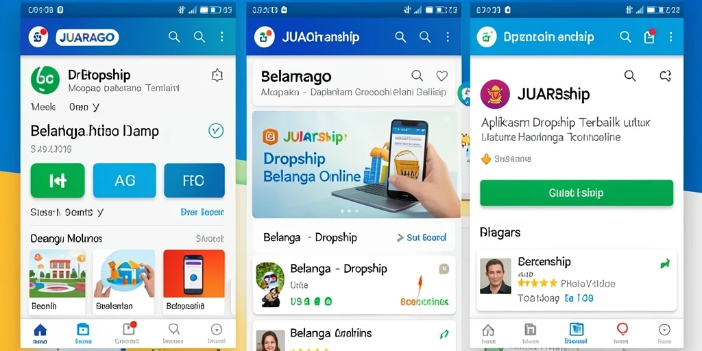 Antarmuka JUARAGO yang intuitif memudahkan pengguna dalam berbelanja.