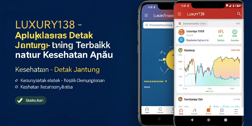 Antarmuka aplikasi LUXURY138 menampilkan pengukuran detak jantung dengan jelas.