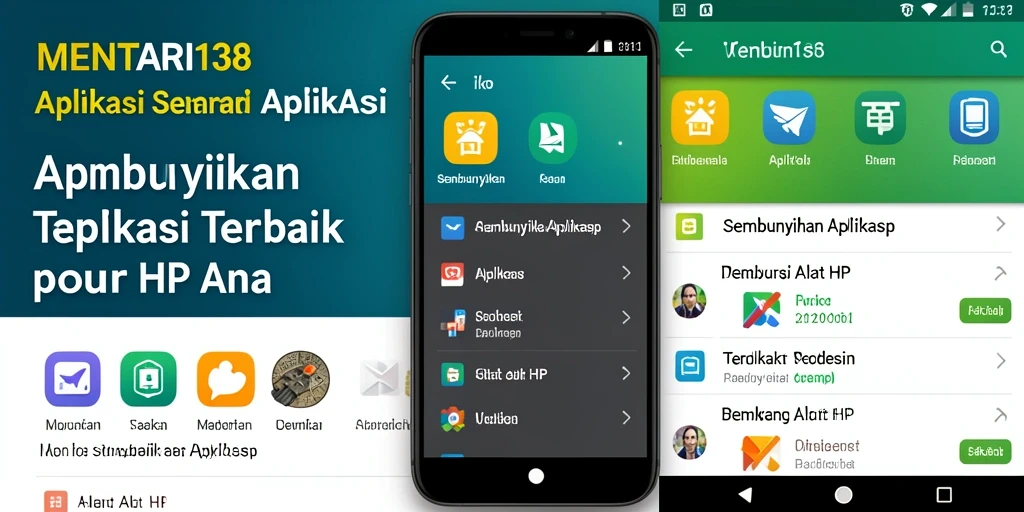 Antarmuka MENTARI138 yang sederhana dan fungsional untuk menyembunyikan aplikasi.