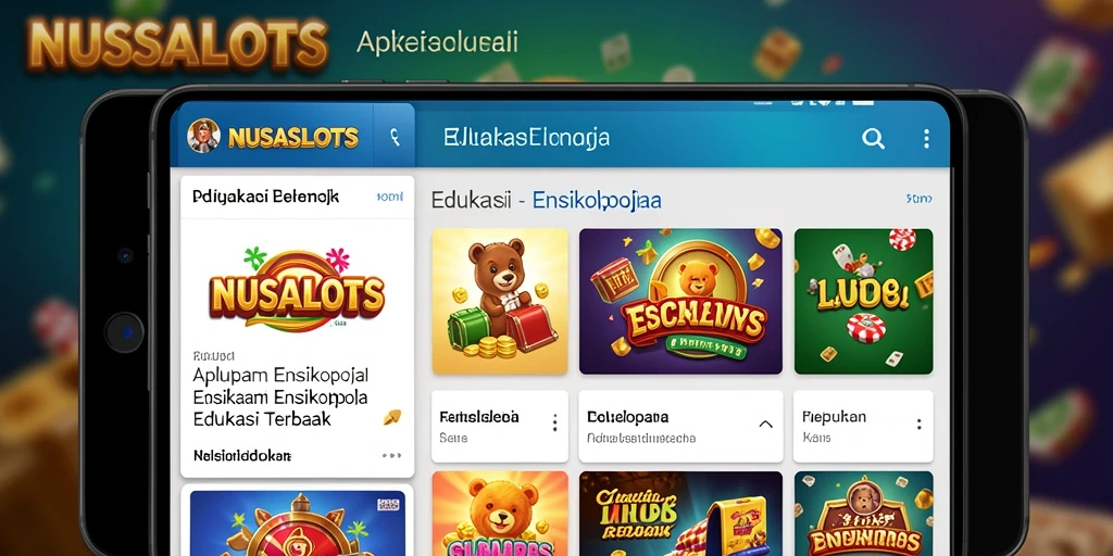 Antarmuka NUSASLOTS yang informatif dan interaktif.