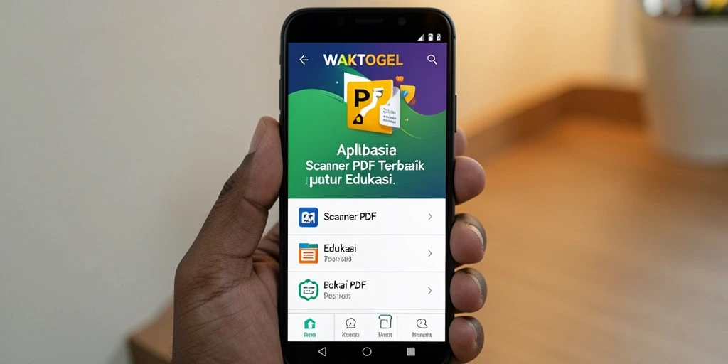 Antarmuka WAKTOGEL yang sederhana dan fungsional untuk Scanner PDF.
