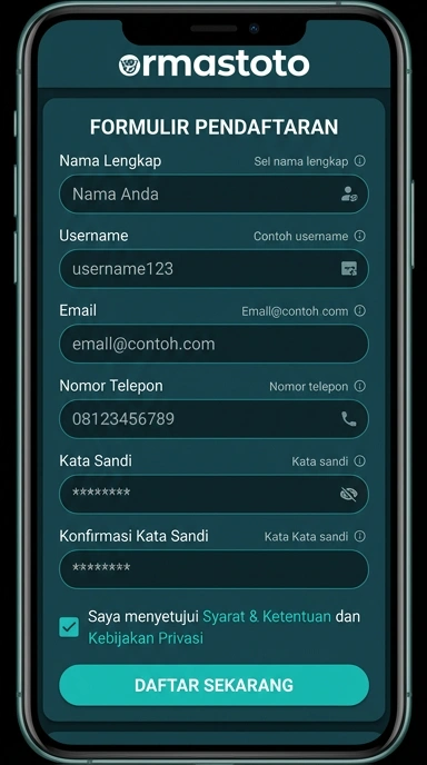 Cara Mudah Daftar Akun Baru di ormastoto
